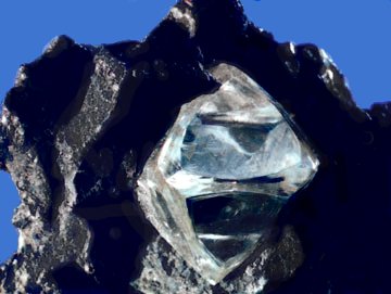 Diamond inside a rock
