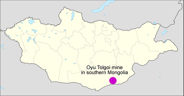 oyu Tolgoi mine in southern Mongolia